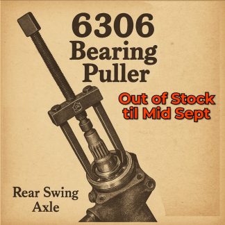 6306 Rear Axle Bearing Puller Installed on VW Swing Axle